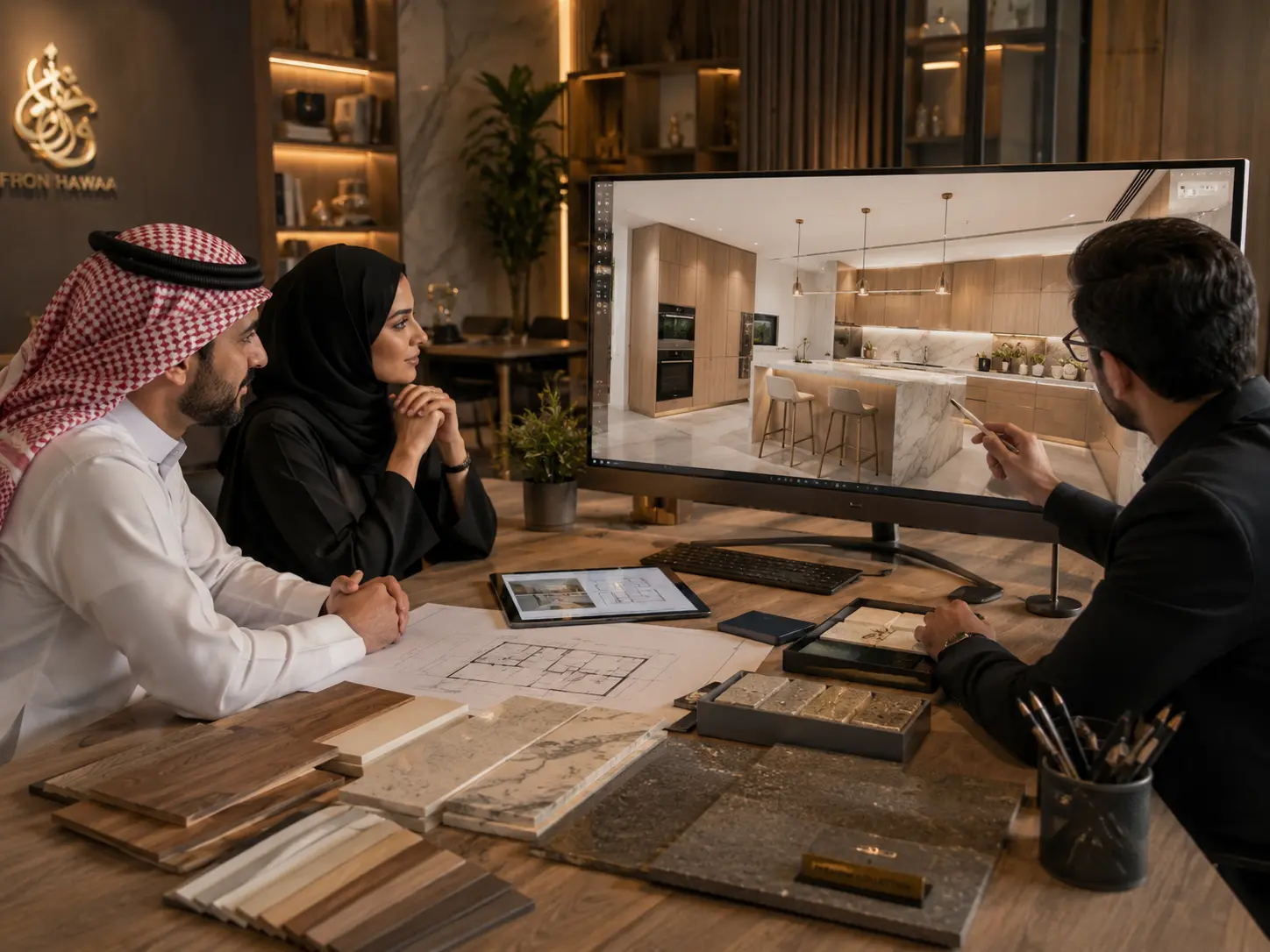 مراجعة التصميم ضمن خطوات تفصيل المطبخ من القياس للتركيب