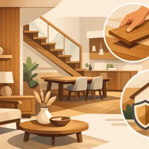 ديكورات خشبية داخلية للمنازل تدوم وتليق