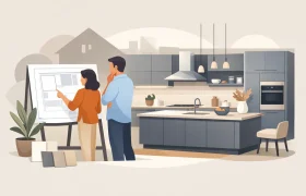 مطابخ المنيوم حسب الطلب لبيت عملي وأنيق