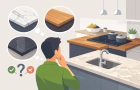 أفضل أنواع أسطح العمل للمطبخ وكيف تختار