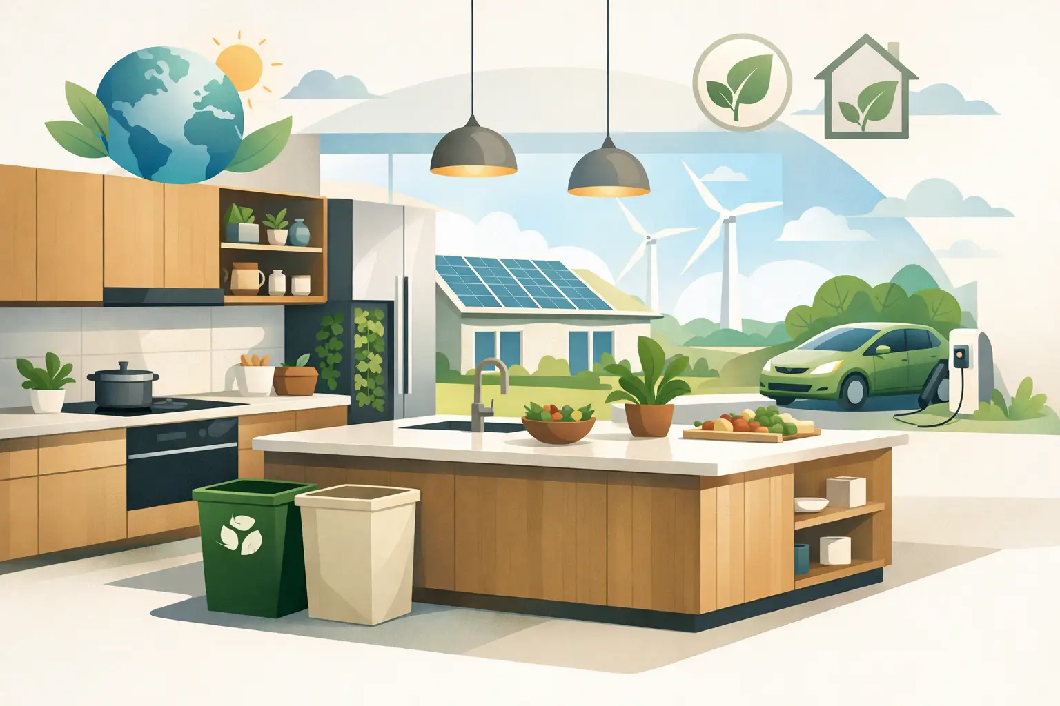 اتجاهات المطابخ المستدامة الحديثة في 2026