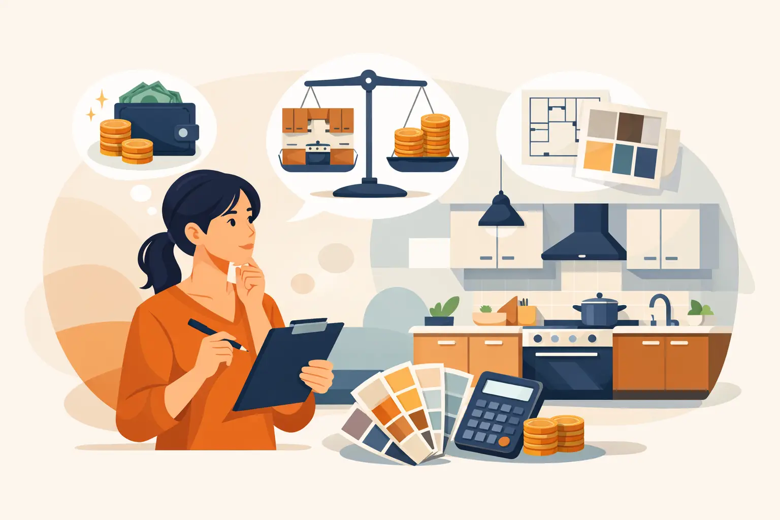 طريقة اختيار مطبخ حسب الميزانية بذكاء