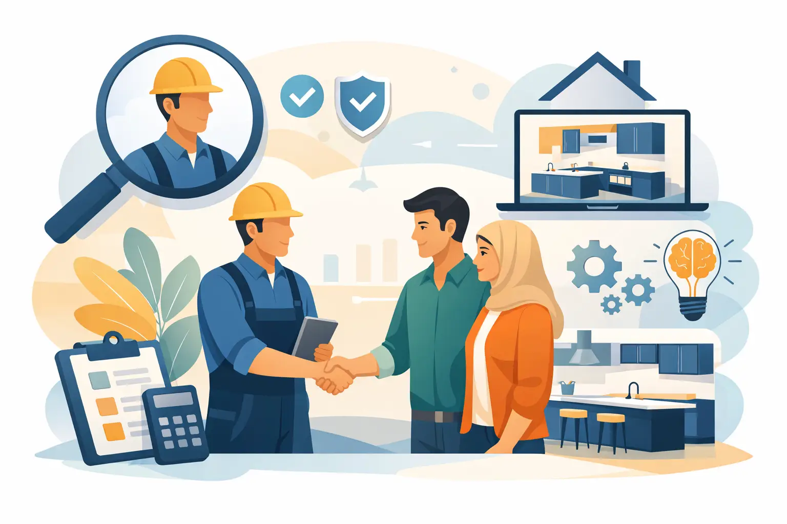 كيفية اختيار مقاول مطابخ موثوق بذكاء