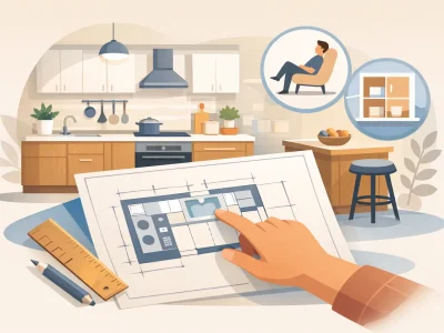 دليل مقاسات المطبخ المريح لراحة تدوم سنوات