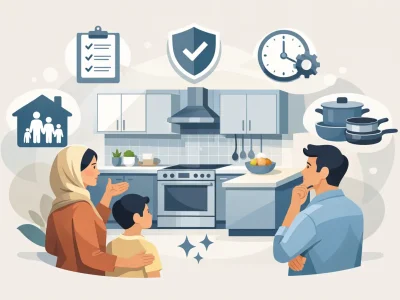 هل مطابخ الألمنيوم عملية للعائلات؟ 8 معايير للحكم