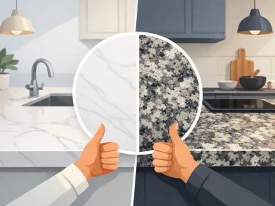 الكوارتز أم الجرانيت للمطابخ؟ اختر بثقة