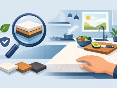 كيف تختار سطح عمل صحي لمطبخ يدوم سنوات؟