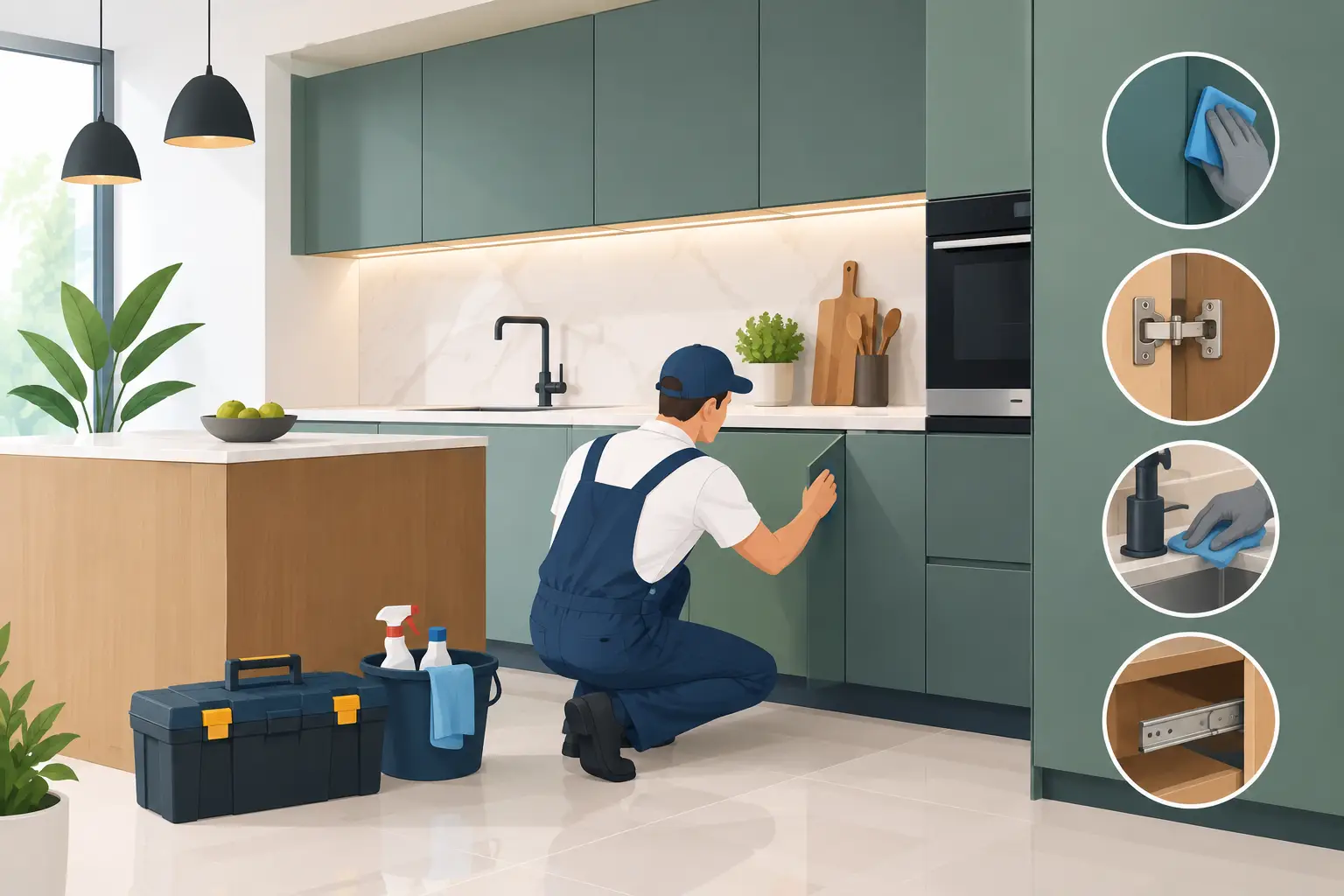 صيانة المطابخ بعد التركيب: خطوات تحمي استثمارك