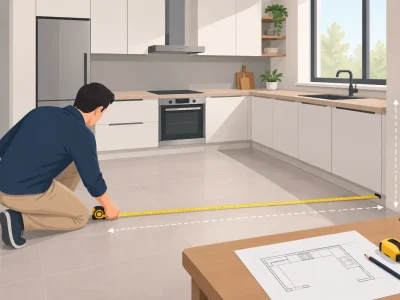 كيفية قياس مساحة المطبخ بدقة قبل التصميم
